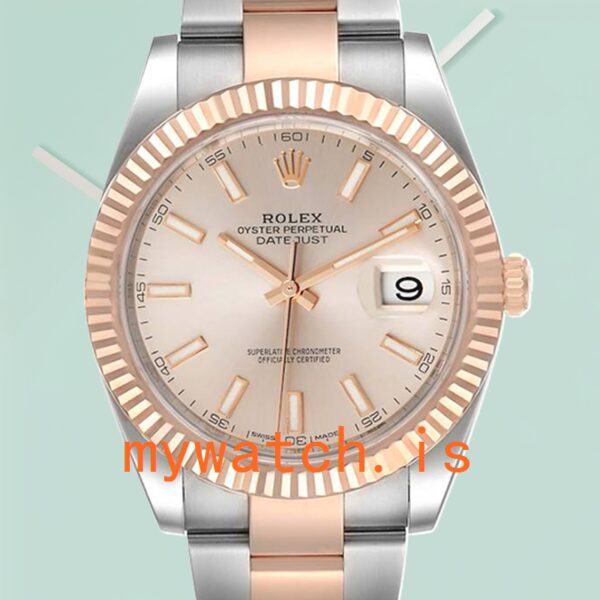Rolex Datejust m126331-0009 41mm Mens Silver-tone: Original vs. Replica