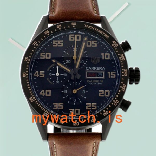 Tag Heuer Carrera Mens 43mm CV2A84.FC6394 Leather Strap: Genuine vs. Replica Analysis
