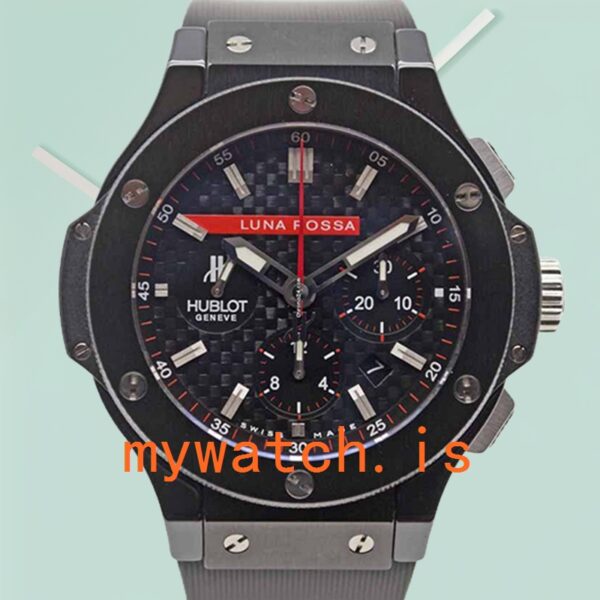 Hublot Big Bang 44mm Mens 301.CM.131.RX.LUN06 Stainless Steel/Ceramic Bezel Rose Gold-tone: Genuine vs. Replica