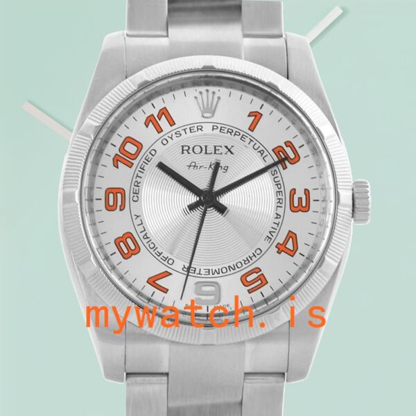 Rolex Air-King Men’s 114210SAO 36mm Oyster Bracelet Silver-tone: Genuine vs. Replica