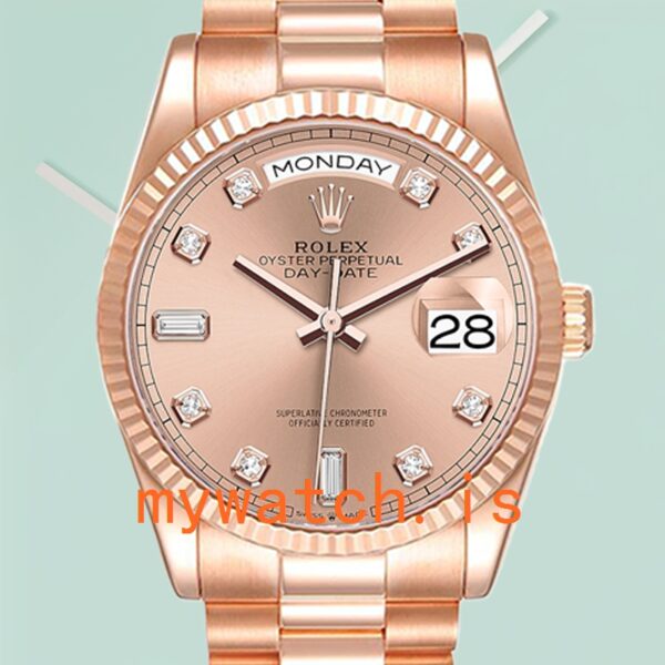 Rolex Day-Date 36mm Mens m128235-0009 Stainless Steel: Genuine vs. Replica Analysis