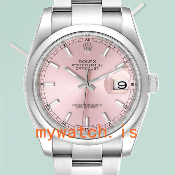 Rolex Datejust Mens 36mm 116200PSO Stainless Steel Pink Dial: Genuine vs Replica