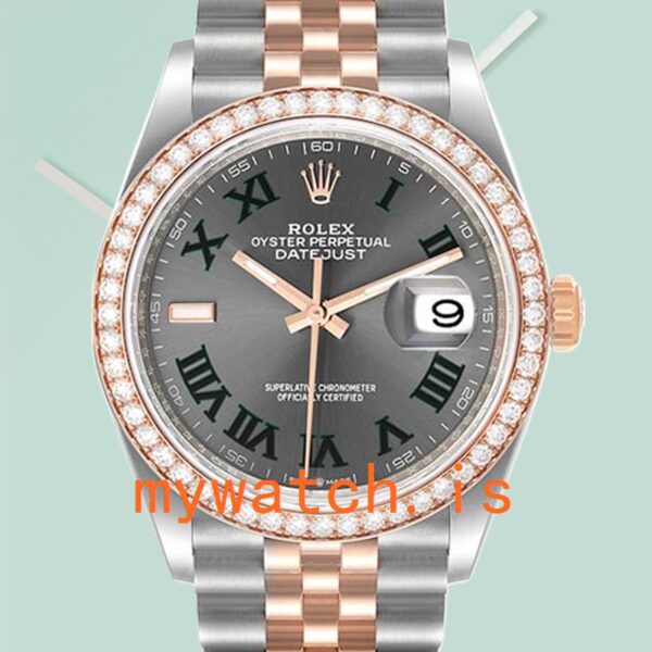 Rolex Datejust m126281rbr-0017 Mens 36mm Jubilee Bracelet Grey Dial: Genuine vs. Replica