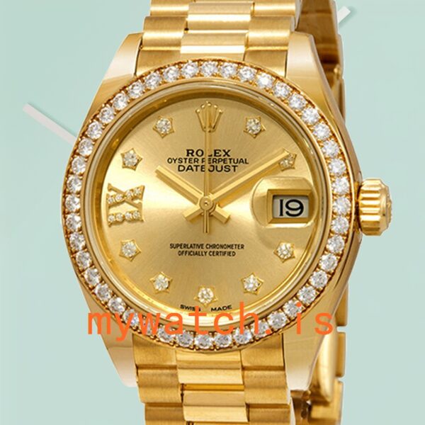 Rolex Datejust M279138RBR-0006 Ladies 28mm Automatic: Authentic vs. Replica