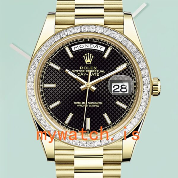 Rolex Day-Date m228398tbr-0004 40mm Mens Diamond Bezel: A Symbol of Luxury and Precision
