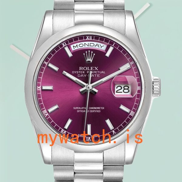 Rolex Day-Date Men’s 118206 36mm Stainless Steel: A Timeless Masterpiece